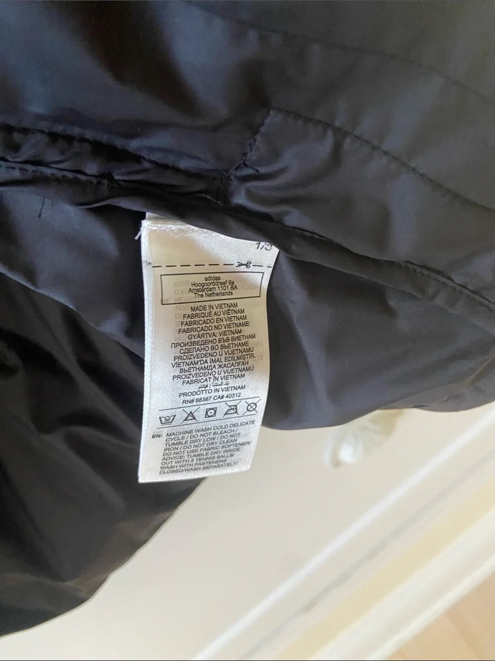 Adidas Mens ZNE Puffer Jacket Black XL NWT